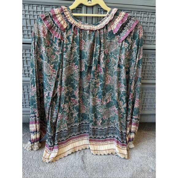 NWOT Current Air Anthropologie blouse, Lrg $85 E17 - Picture 7 of 9
